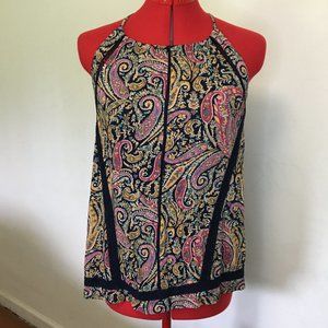 High Neck Paisley Tank